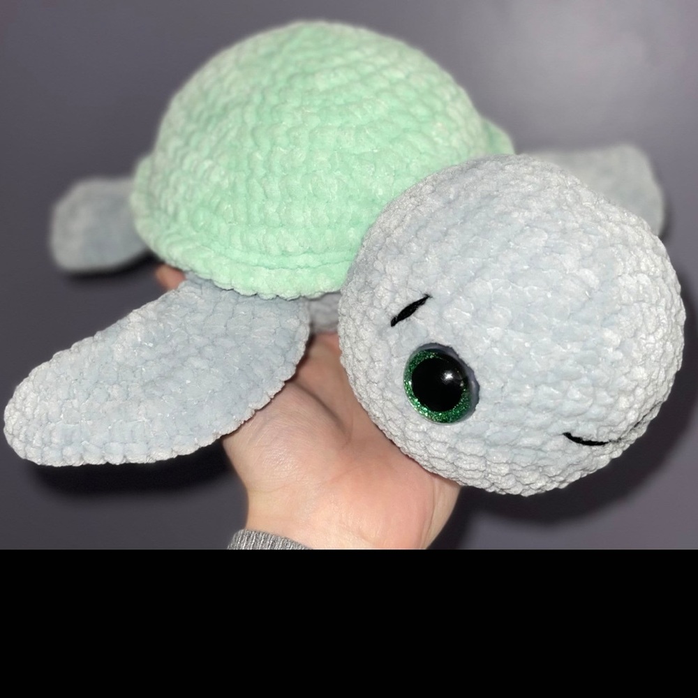 ‼️Handmade/crochet Turtle‼️ - Picture 4 of 9